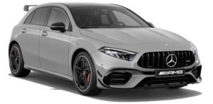 Auto hatchback clase A vista frontal - Mercedes Benz