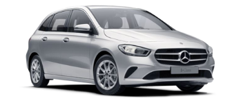 Auto hatchback clase B vista frontal - Mercedes Benz