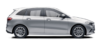 Auto hatchback clase B vista lateral - Mercedes Benz