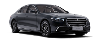 Auto sedán clase S vista frontal - Mercedes Benz
